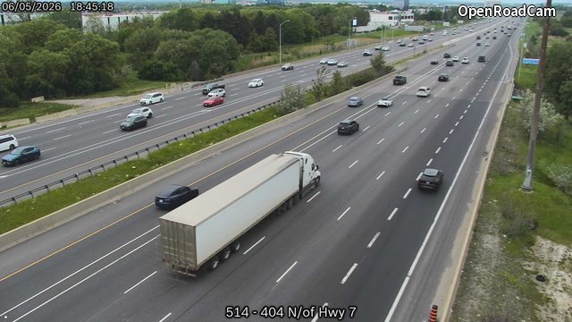 Highway 404 North of Highway 7