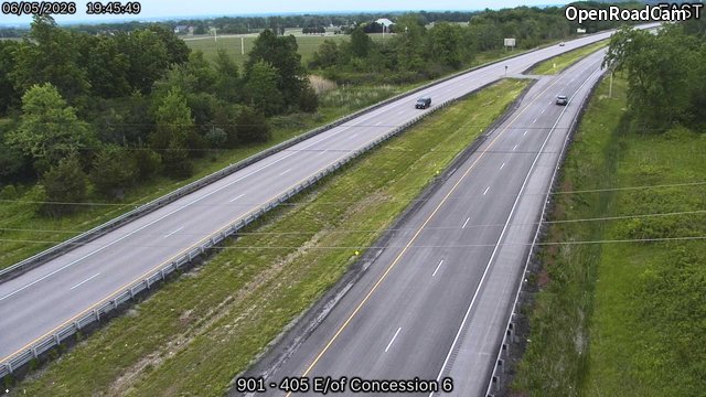 Highway 405 East of Concession 6 Road