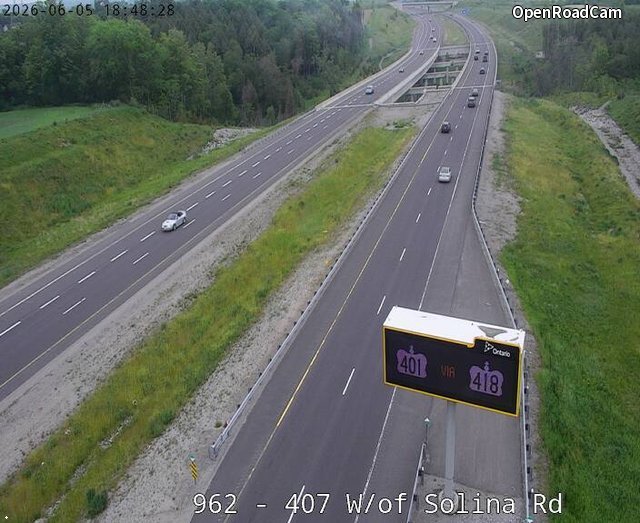 Highway 407 West of Solina Road