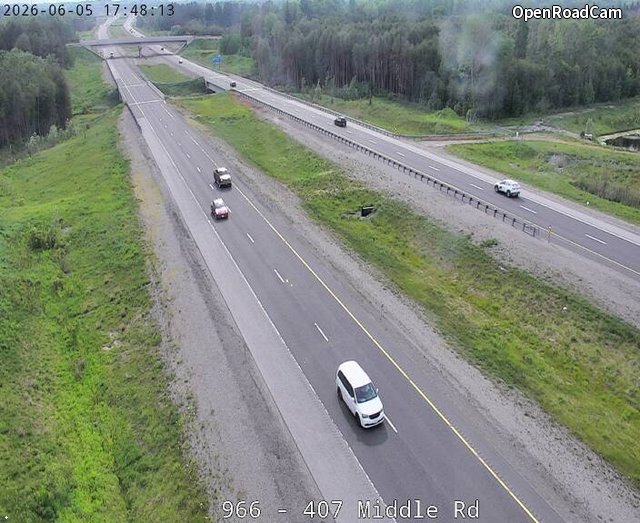 Highway 407 near Middle Road