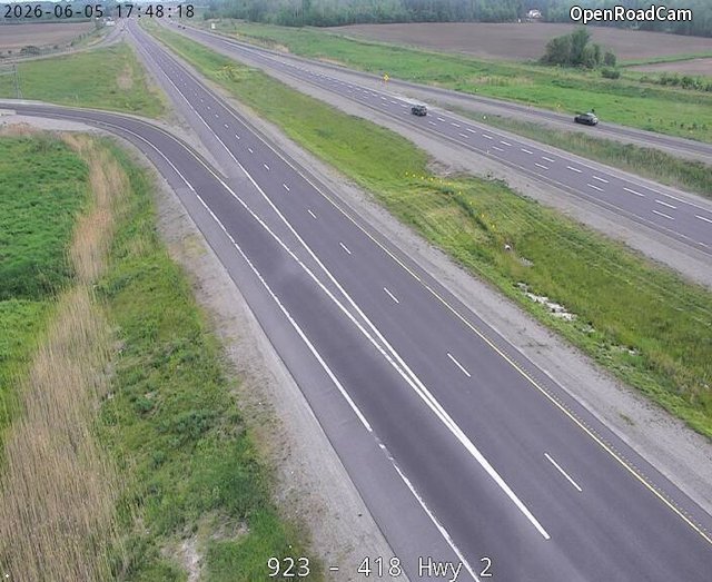 Highway 418 near Highway 2