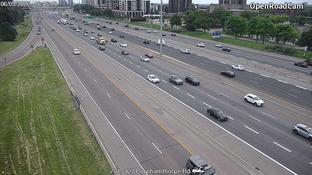 Highway 427 near Burnhamthorpe Road