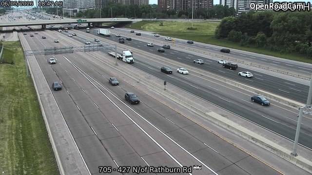 Highway 427 North of Rathburn Road