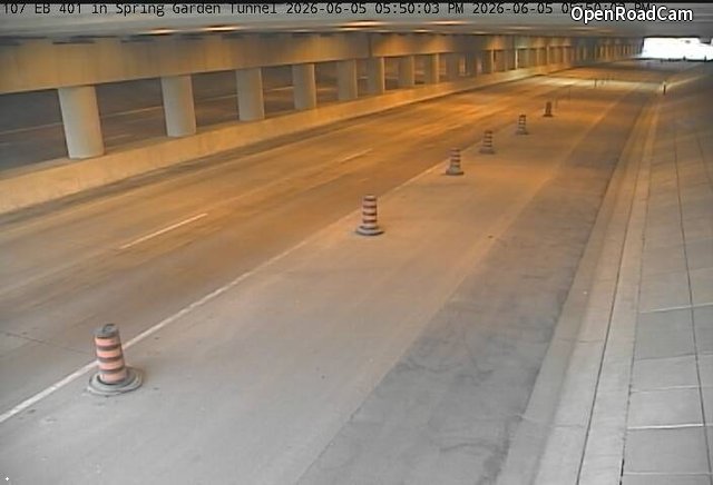Highway 401 in Spring Garden Tunnel (East Portal)