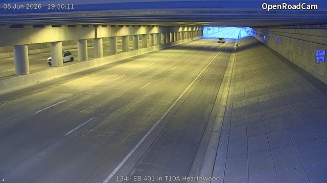 Highway 401 in Hearthwood Tunnel (East Portal)