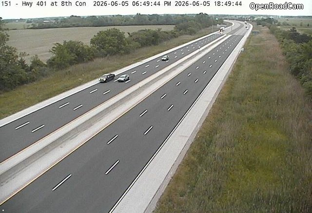 Highway 401 near 8th Concession Road