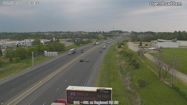 Highway 401 near County Road 59