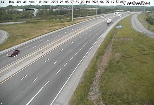 Highway 401 near Homer Watson Blvd