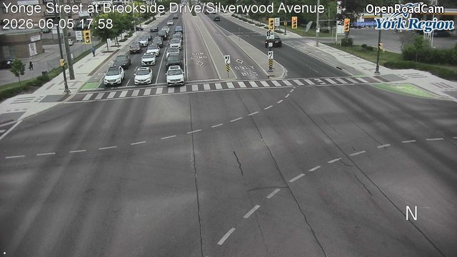 Yonge Street at Brookside Drive/Silverwood Avenue