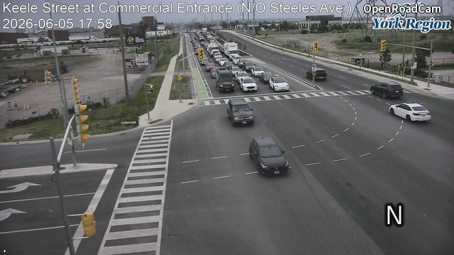 Keele Street at Commercial Entrance (N/O Steeles Ave.)