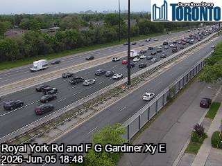 F G GARDINER XY E & ROYAL YORK RD