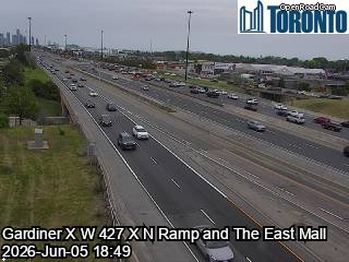 GARDINER X W 427 X N RAMP & THE EAST MALL