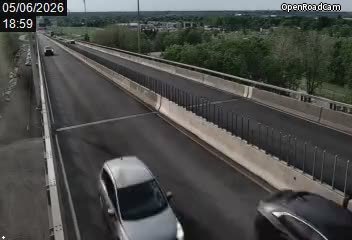 Aut. 55 (direction nord) sur le pont Laviolette (côté Trois-Rivières)