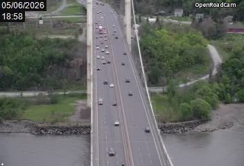 Aut. 73 sur le pont Pierre-Laporte (côté Québec)