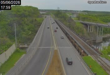 Route 132 à la hauteur de la rivière Chaudière