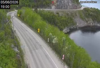 Route 138 à la hauteur de pointe Noire (Baie-Sainte-Catherine)