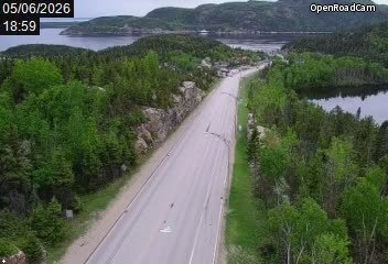 Route 138 à la hauteur de la rue des Forgerons (Tadoussac)
