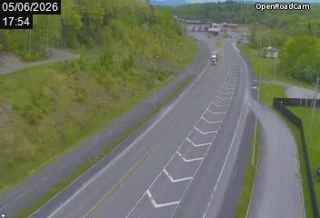 Route 173 à la hauteur du poste frontalier d'Armstrong