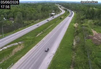 Aut. 573 (direction sud) à la hauteur de la route Sainte-Geneviève