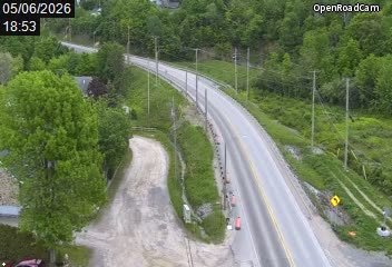Route 368 (direction ouest) à la hauteur du pont de l'Île-d'Orléans (côté Île-d'Orléans)