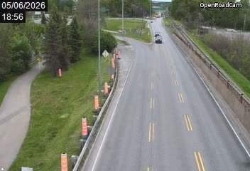 Route 175 à la hauteur du pont de Québec (côté Lévis)