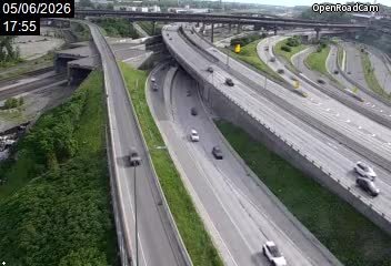 Route 136 (direction ouest) à l'est de l'échangeur Turcot