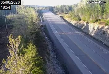 Route 197 à la hauteur de Rivière-Morris (Gaspé)