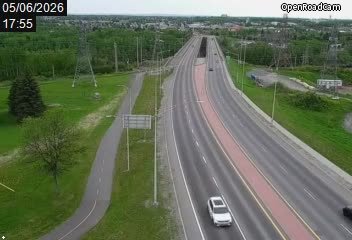 Route 169 (direction sud) à la hauteur de la rue Sainte-Cécile