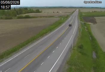 Route 170 (direction ouest) à la hauteur de Saint-Gédéon