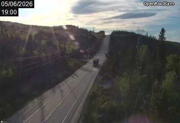 Route 138 à la hauteur de la Côte du Smook (Baie-Trinité km 843)
