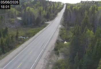 Route 138 à la hauteur de la Côte du Nadeau (Baie-Trinité km 849)