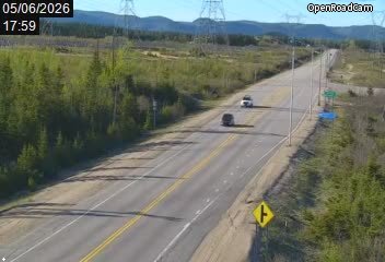 Route 138 à la hauteur de la Pointe Noire (Sept-Îles km 978)