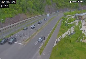 Route 136 (direction est) à la hauteur de l'Anse St-Michel