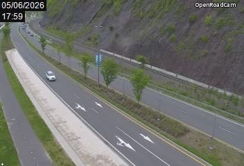 Route 136 (direction ouest) à la hauteur de l'Anse au Foulon