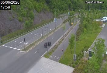 Route 136 (direction est) à la hauteur de l'Anse au Foulon