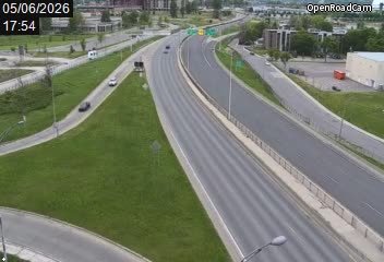 Aut. 973 (direction nord) à la hauteur de la rue du Cardinal-Maurice-Roy