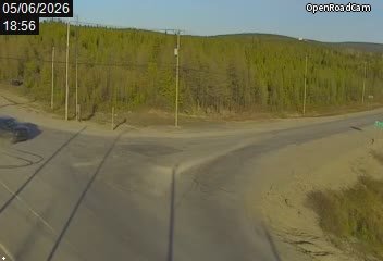 Route 389 à la hauteur de Fermont (km 564)