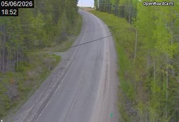 Route 298 (direction nord) entre Les Hauteurs-de-Rimouski et Saint-Charles-Garnier