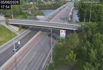 Route 125 à la hauteur du pont Pie-IX