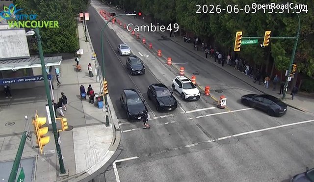 Cambie St and W 49th Ave - East