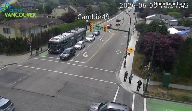 Cambie St and W 49th Ave - West