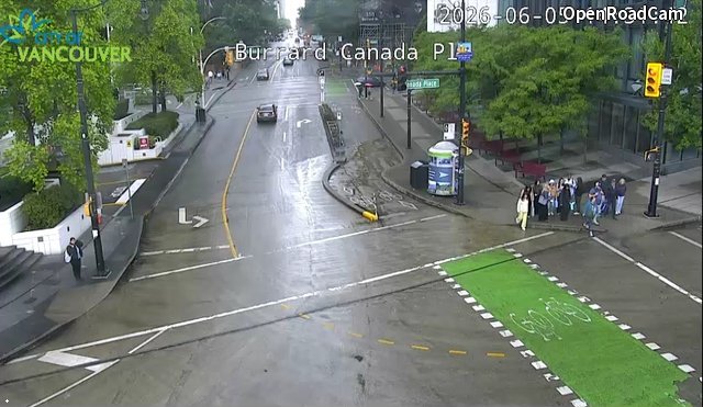 Burrard St and Canada Place - South
