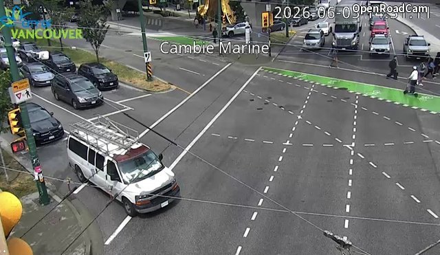 Cambie St and SW Marine Dr - North