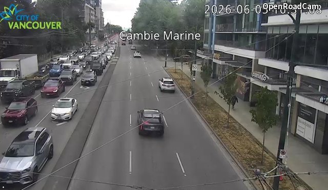 Cambie St and SW Marine Dr - West