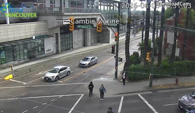Cambie St and SW Marine Dr - South 