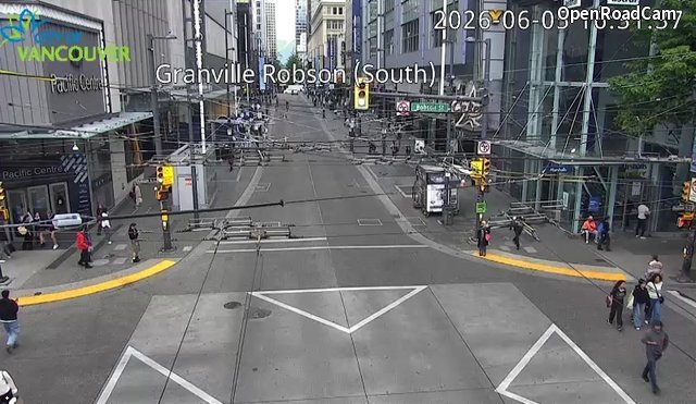 Granville St and Robson St - North