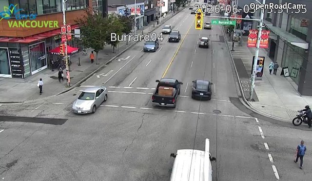 Burrard St and W 4th Ave - East