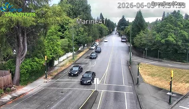 SW Marine Dr and W 41st Ave - East