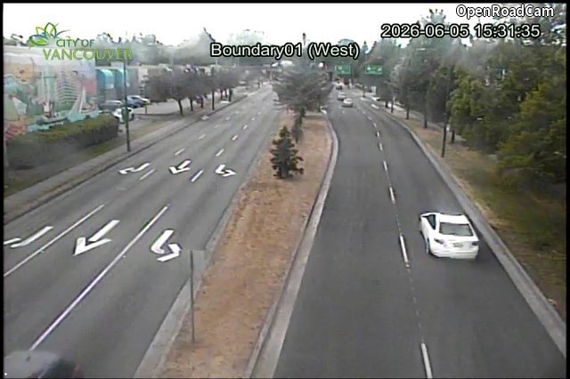 Boundary Road and E 1st Ave - West