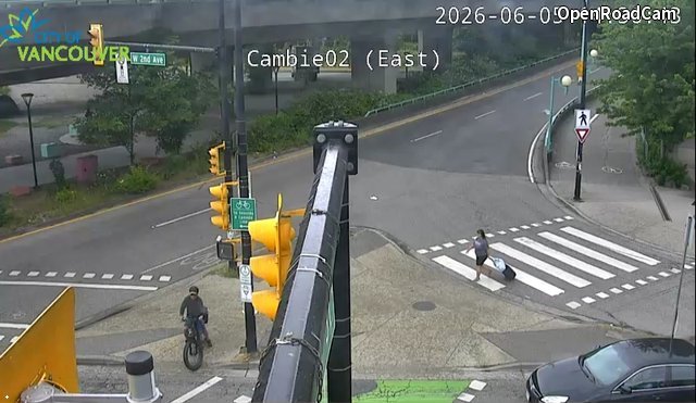 Cambie St and W 2nd Ave - East intersection - North